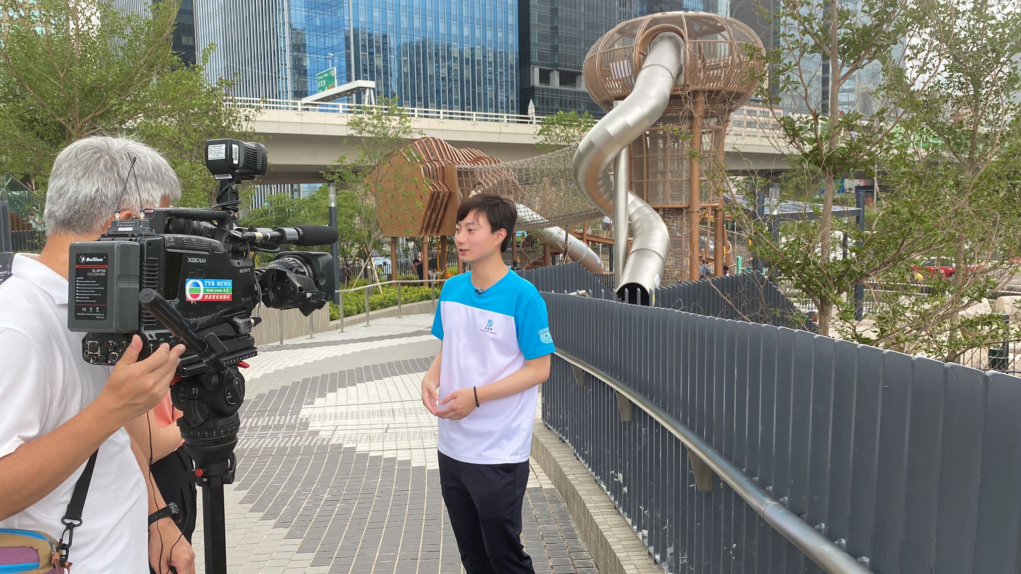DSD Engineer, Mr John MUI Chi-kin, gave an interview to TVB News