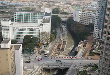 Riverbed Construction near Ng Wah Catholic Secondary School has completed